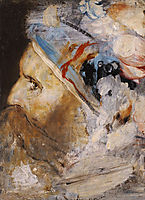 Head of old man , 1880, gyzis