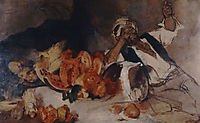 Oriental man with fruit, 1873, gyzis