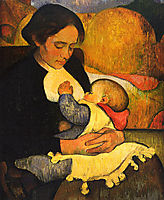 Maternity: Mary Henry Breastfeeding, 1890, haan