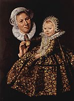 Catharina Hooft with her Nurse, c.1620, hals