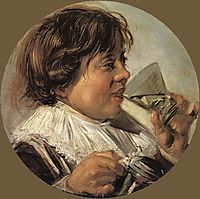 Drinking Boy (Taste), 1628, hals