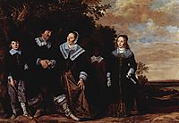 Family Group in a Landscape, c.1648, hals