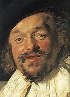 The Merry Drinker (detail), 1630, hals