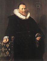 Nicolaes Woutersz van der Meer, 1631, hals