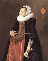 Portrait of Aletta Hanemans, 1625, hals