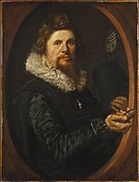 Portrait of a Man, 1616, hals