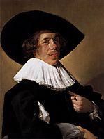 Portrait of a Man, 1633, hals