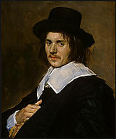 Portrait of a man , 1650, hals