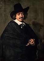 Portrait of a Man, 1654, hals