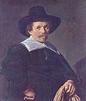 Portrait of a Man holding Gloves, c.1645, hals