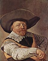 Portrait of a seated officer, 1637, hals