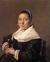 Portrait of a Seated Woman, 1650, hals