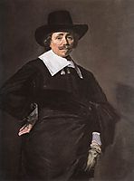 Portrait of a Standing Man, 1645, hals