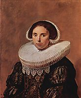Portrait of a woman, possibly Sara Wolphaerts van Diemen, hals