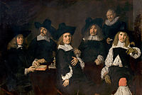 Regents of the Old Men-s Alms House, Haarlem, 1664, hals