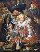 Shrovetide Revellers (The Merry Company) , c.1615, hals