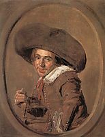A Young Man in a Large Hat, hals