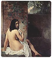 Back view of a bather, 1859, hayez