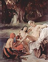 Bathing Bathsheba, 1834, hayez