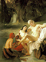 Bathsheba at Her Bath, 1834, hayez