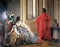 Caterina Cornaro Deposed from the Throne of Cyprus, 1842, hayez