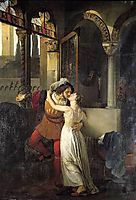 The Last Kiss of Romeo and Juliet, 1823, hayez