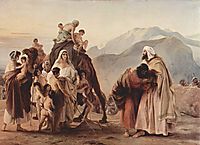 Meeting of Jacob and Esau, 1844, hayez