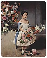 Portrait of Antoniet Negroni Prati Morosini as child, 1858, hayez