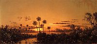 Florida River Scene: Early Evening, After Sunset, 1900, heade