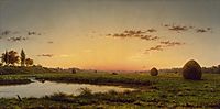 Haystacks on the Newburyport Marshes, 1862, heade
