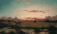 The Marshes at Rhode Island, 1866, heade