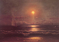 Sailing by Moonlight, 1860, heade
