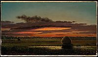 Sunset Over the Marshes, 1904, heade