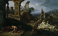 Landscape with St. Jerome, 1547, heemskerck