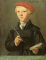 Portrait of a young scholar, 1531, heemskerck