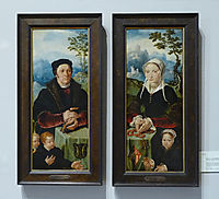 Portraits of donors, c.1560, heemskerck