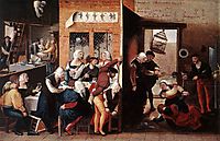 A Merry Company, c.1540, hemessen