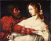 Tarquin and Lucretia, hemessen