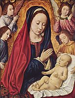 The Virgin and Child Adored by Angels, 1492, hey