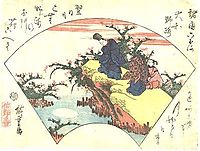 The poet Ariwara No Narihira, c.1830, hiroshige