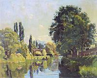 The Aarekanal near Thun, 1879, hodler