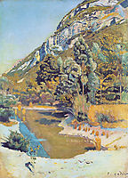 At the foot of the Petit Saleve, 1890, hodler