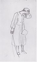 Farewell participating female figure, 1908, hodler
