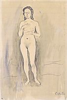 Female Nude (Study for , 1896, hodler