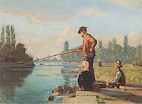 The fisherman, c.1879, hodler