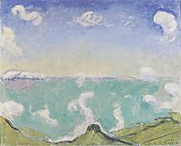 Landscape at Caux with increasing clouds, 1917, hodler