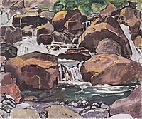Mountain stream near Champéry, 1916, hodler