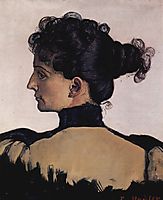 Portrait of Berthe Jacques, wife of the artist, 1894, hodler