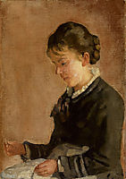 Portrait of Miss Lina Kyburz, hodler