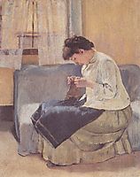 Seamstress, 1885, hodler